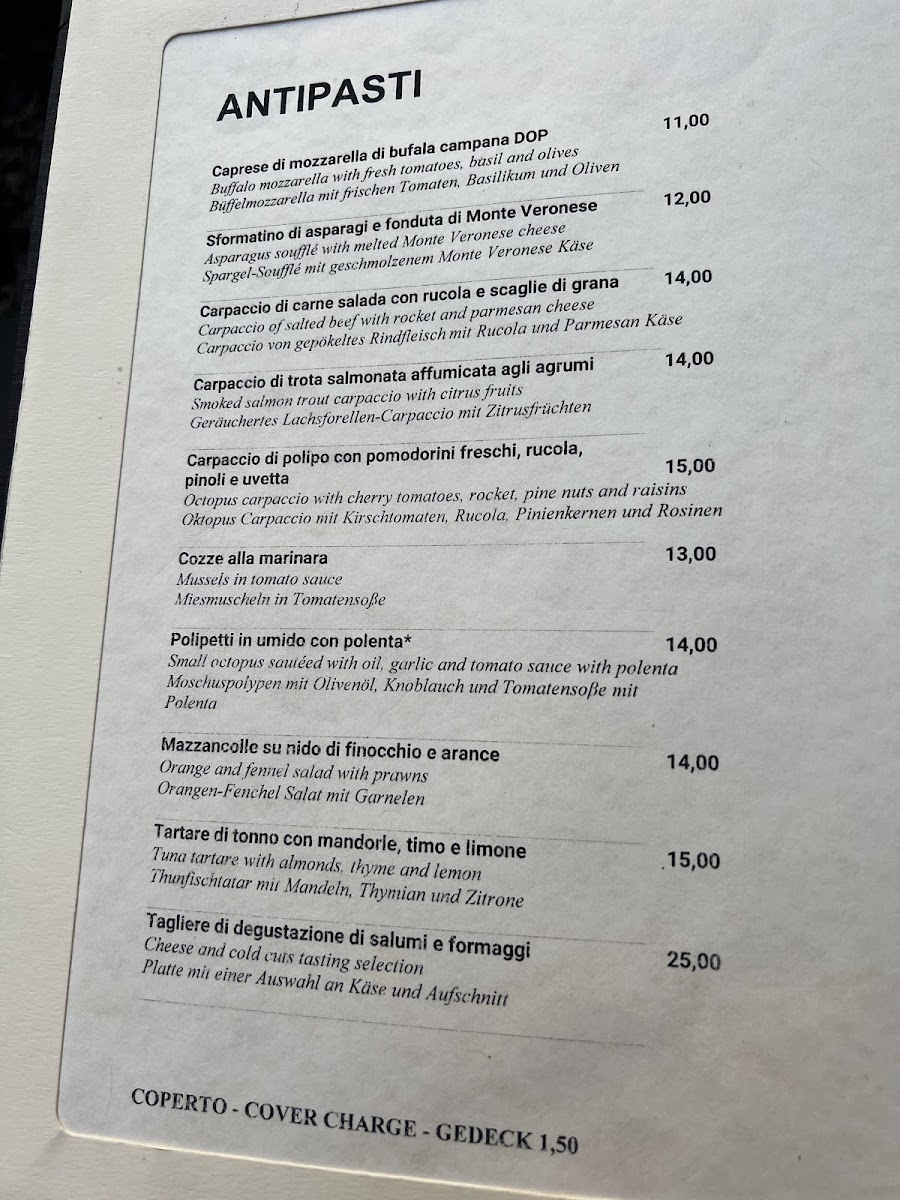 Ristorante Paradiso Perduto Photo Menu 9