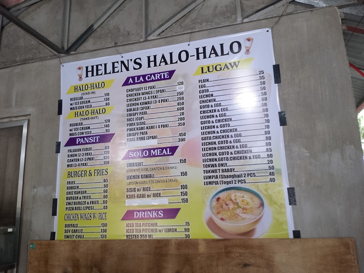ManLen Kitchenette (Helen's halo-halo) Photo Menu 2