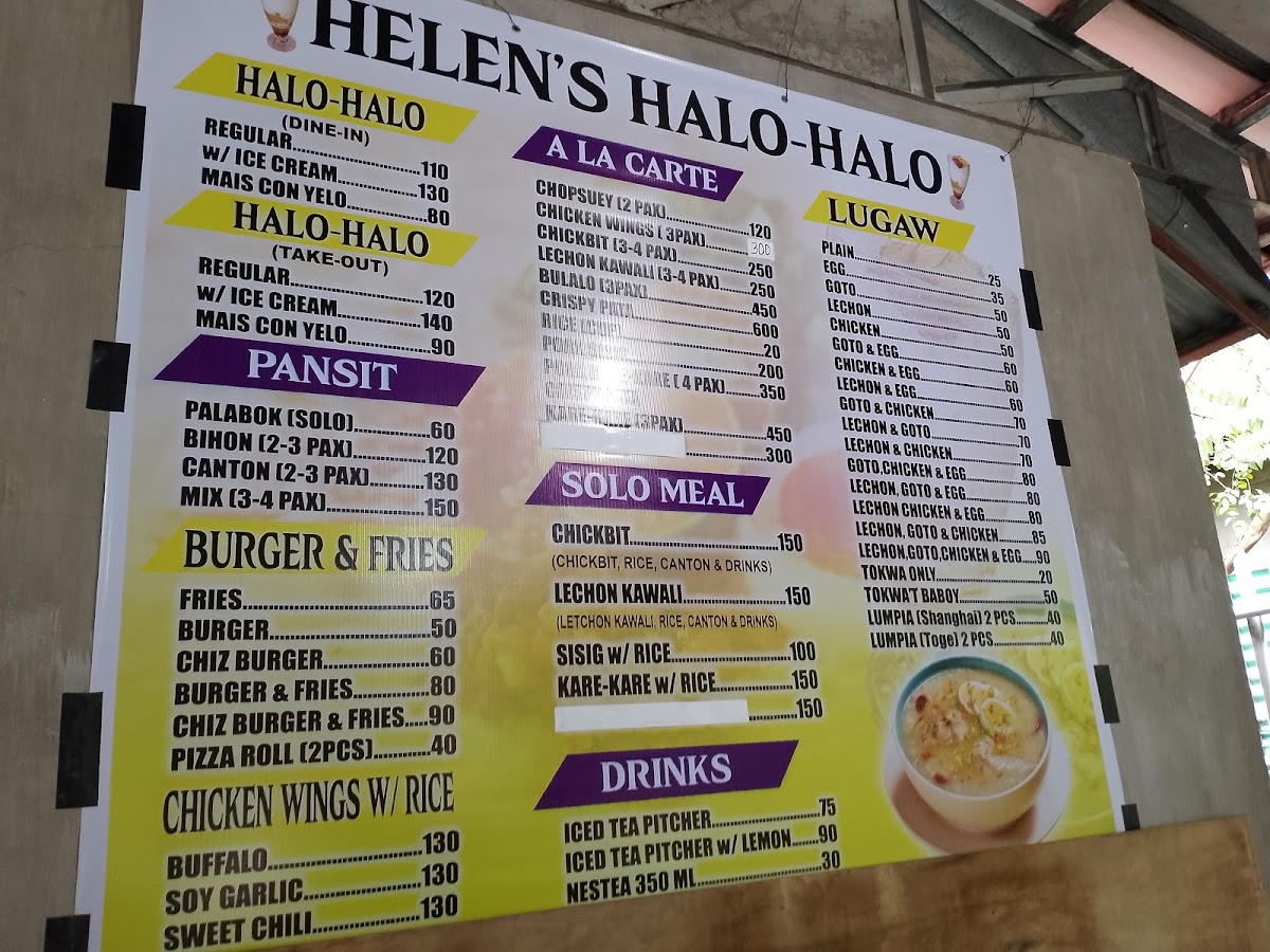 ManLen Kitchenette (Helen's halo-halo) Photo Menu 3
