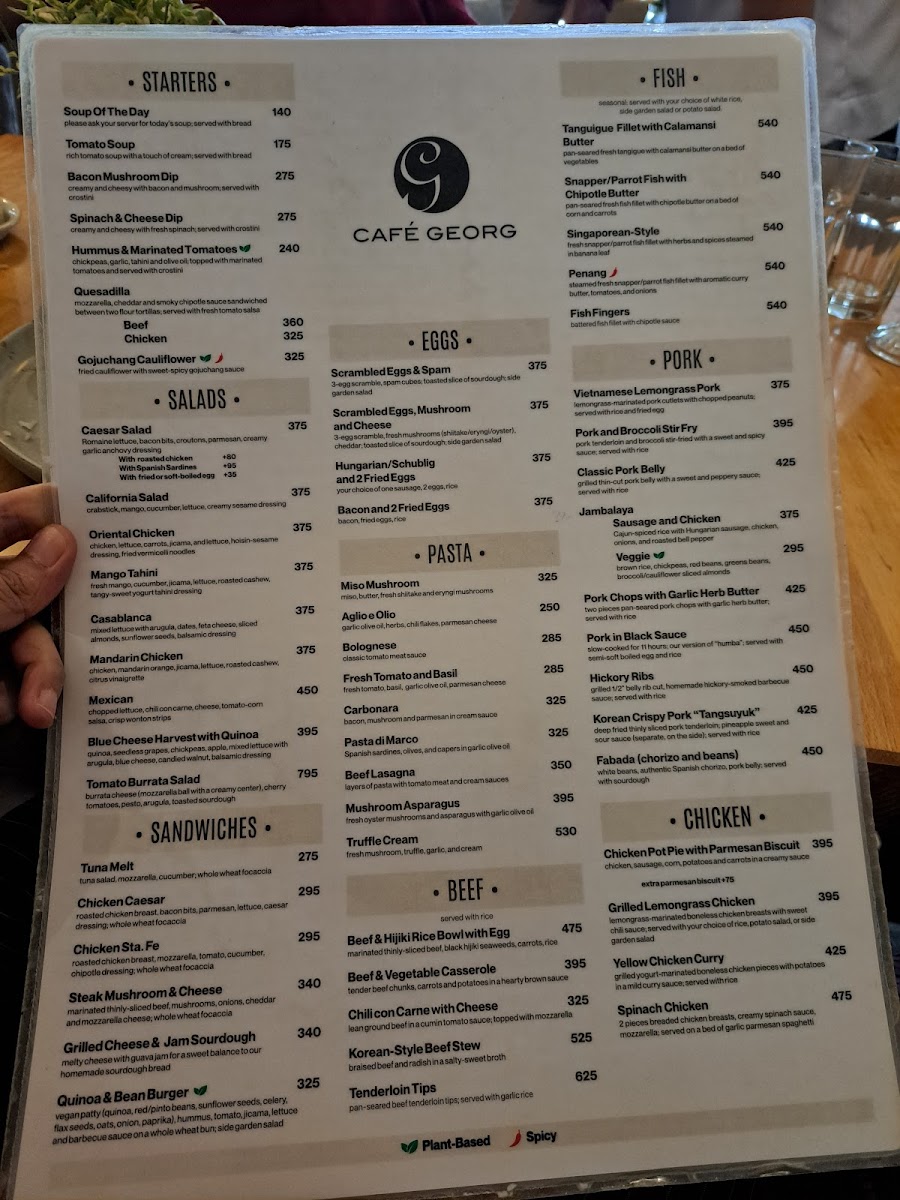 Cafe Georg Photo Menu 2