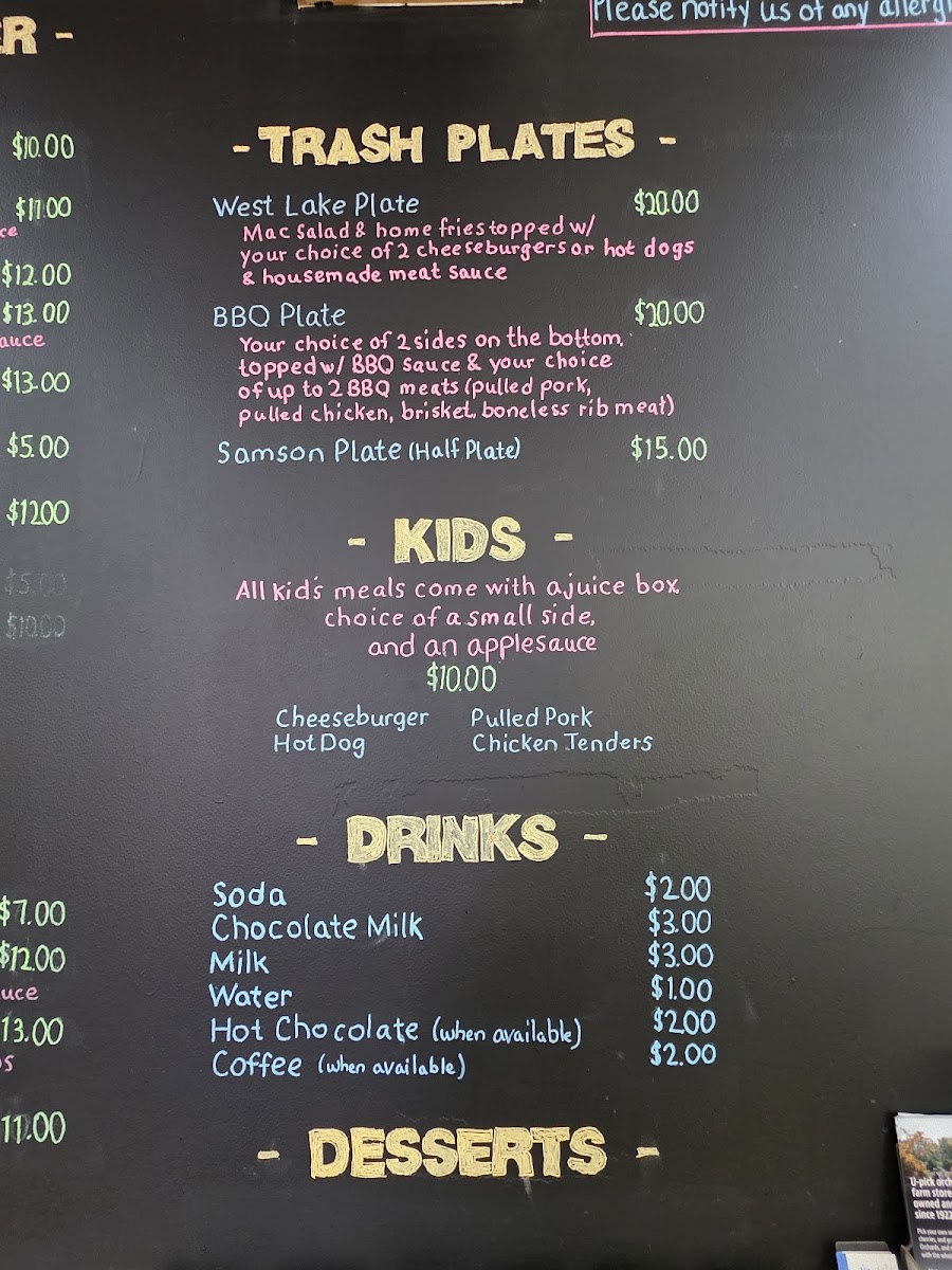 The BBQ Shack Photo Menu 10