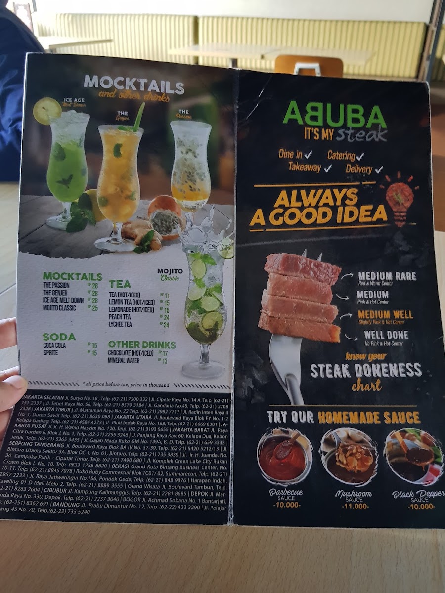 ABUBA Steak - Matraman Photo Menu 8