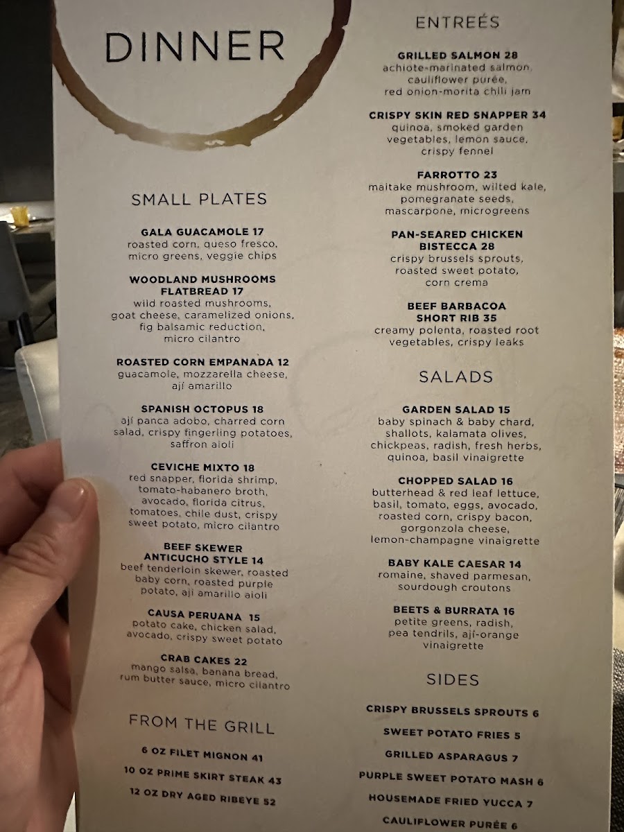 Gala Restaurant & Muse Bar Photo Menu 3