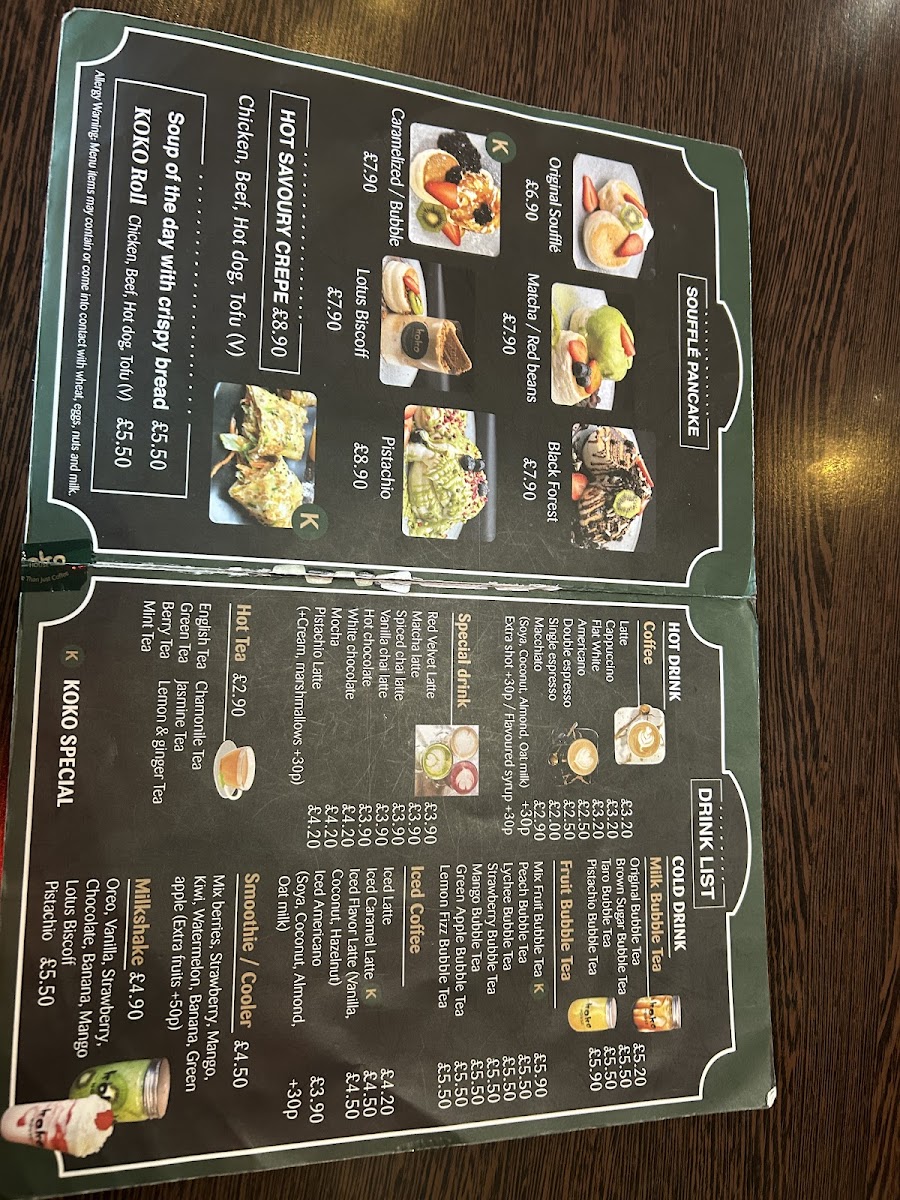 Koko House Photo Menu 4