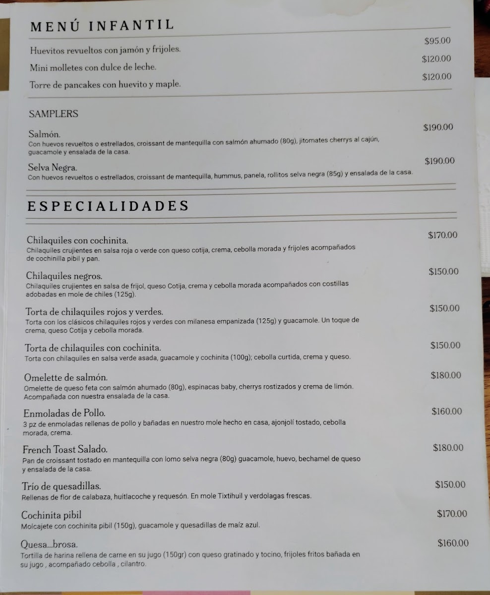 XO Restaurante Photo Menu 1