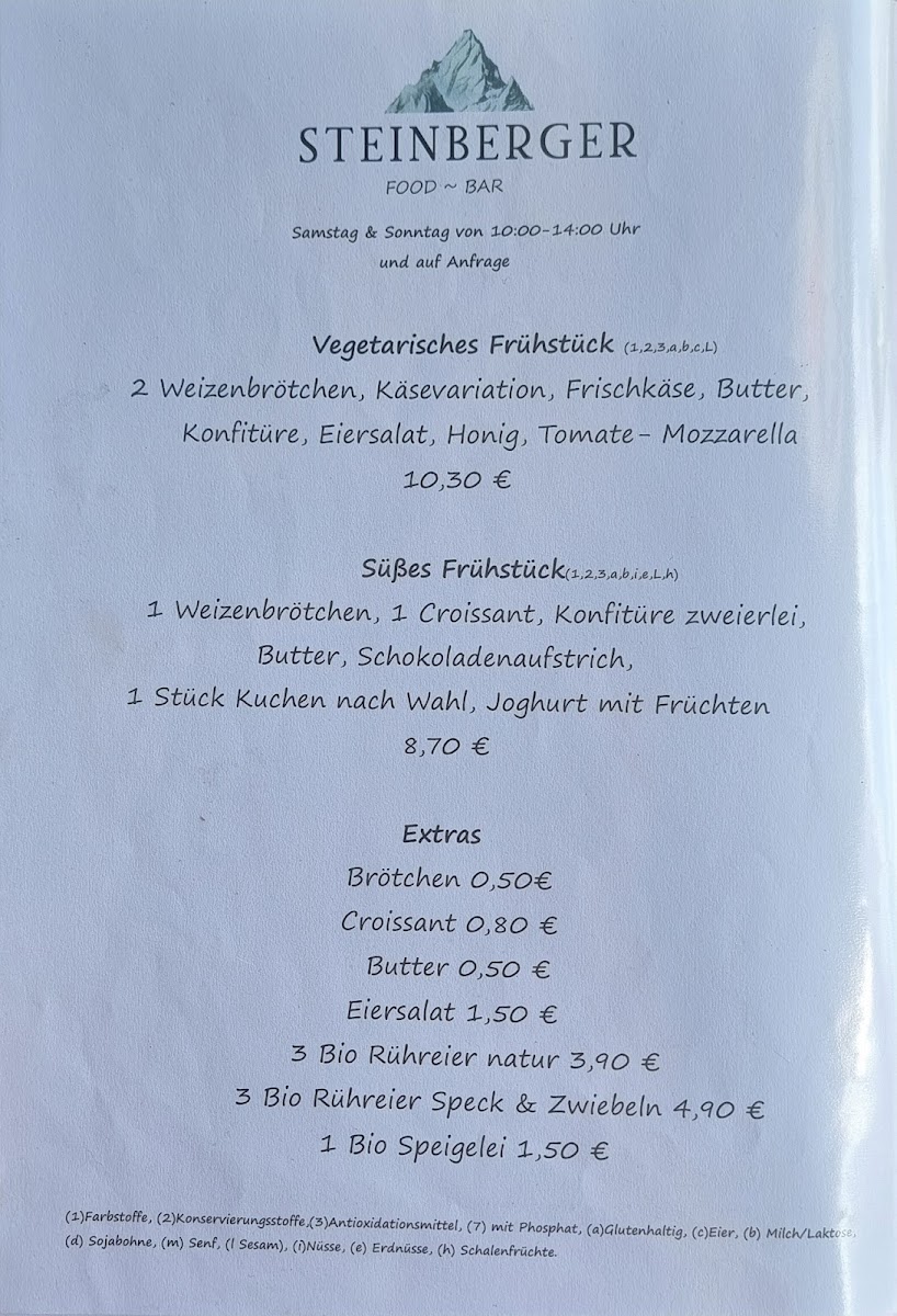 Steinberger food bar Photo Menu 6