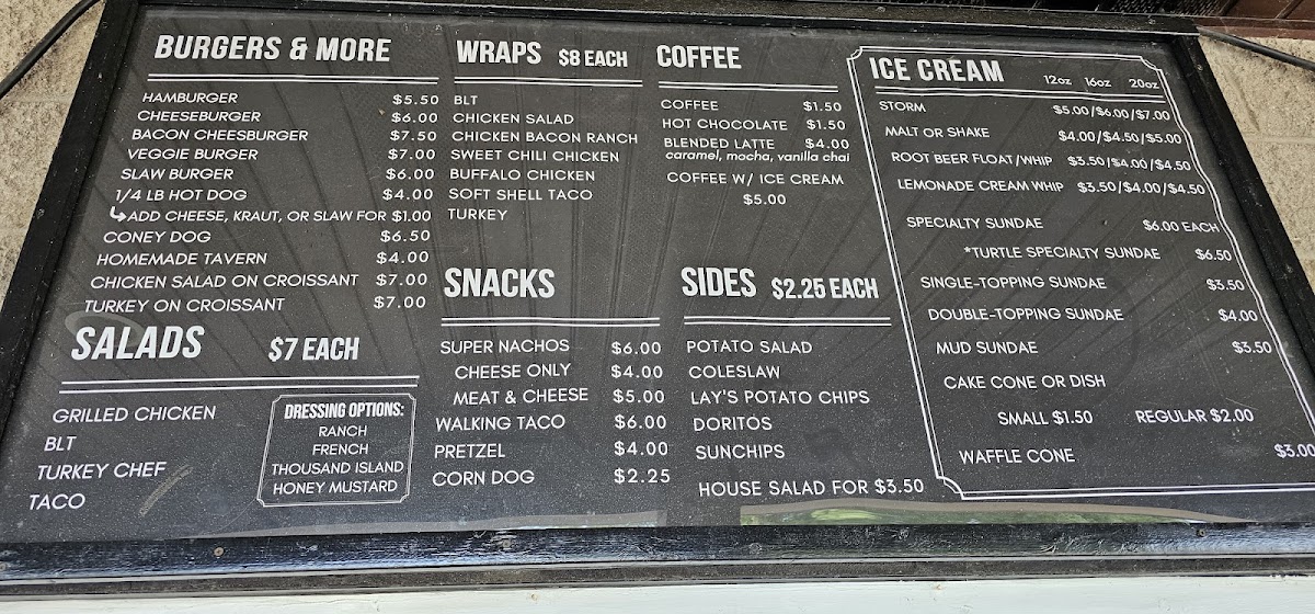 Mill Creek Concessions Photo Menu 3