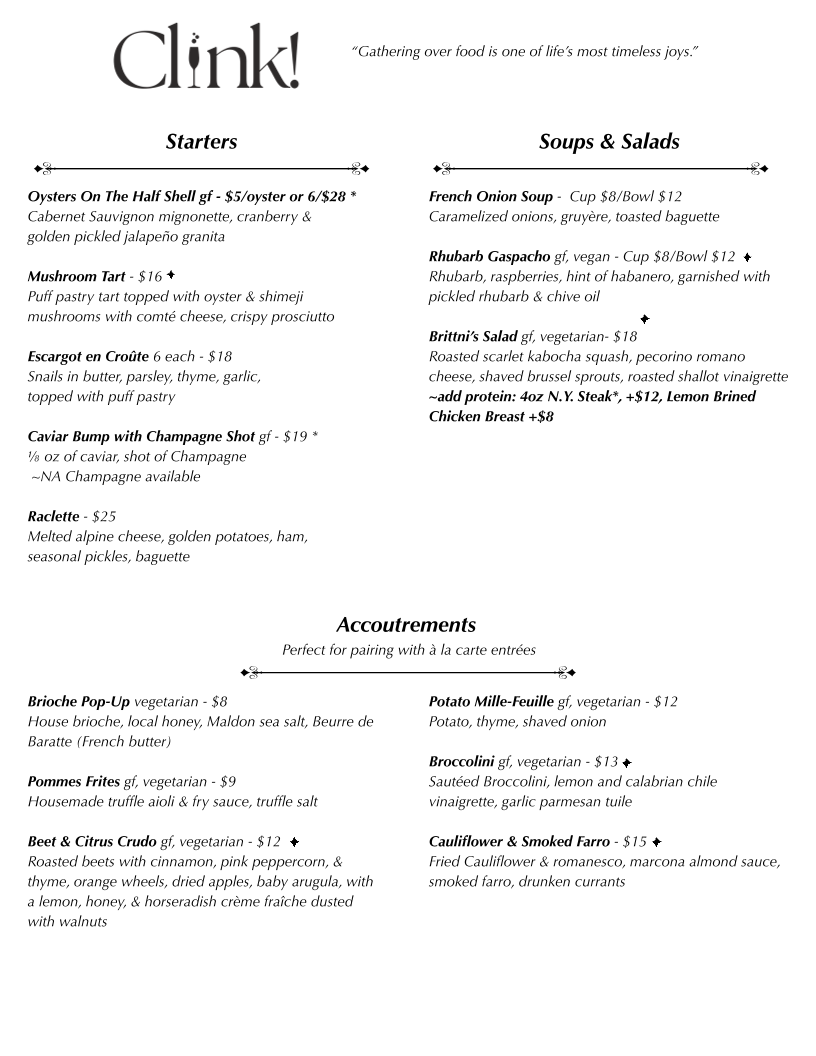 Clink! Photo Menu 1