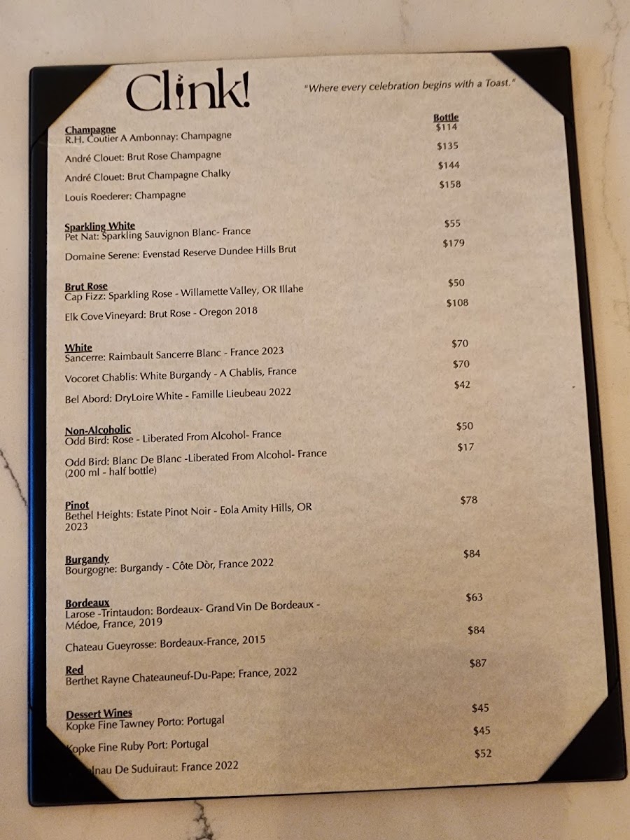 Clink! Photo Menu 5