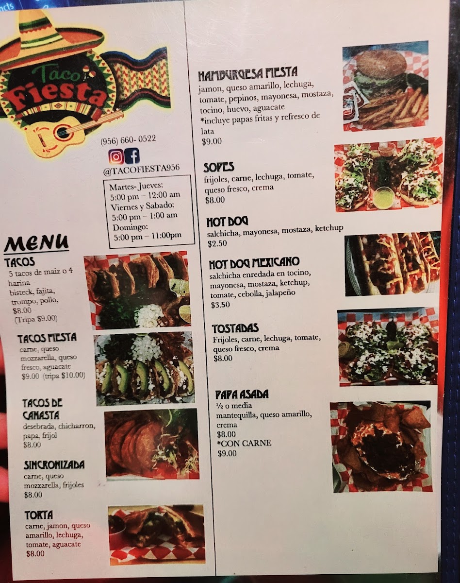 Taco Fiesta 956 Photo Menu 2