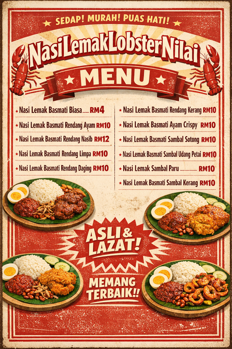Nasi Lemak Lobster Nilai Photo Menu 2