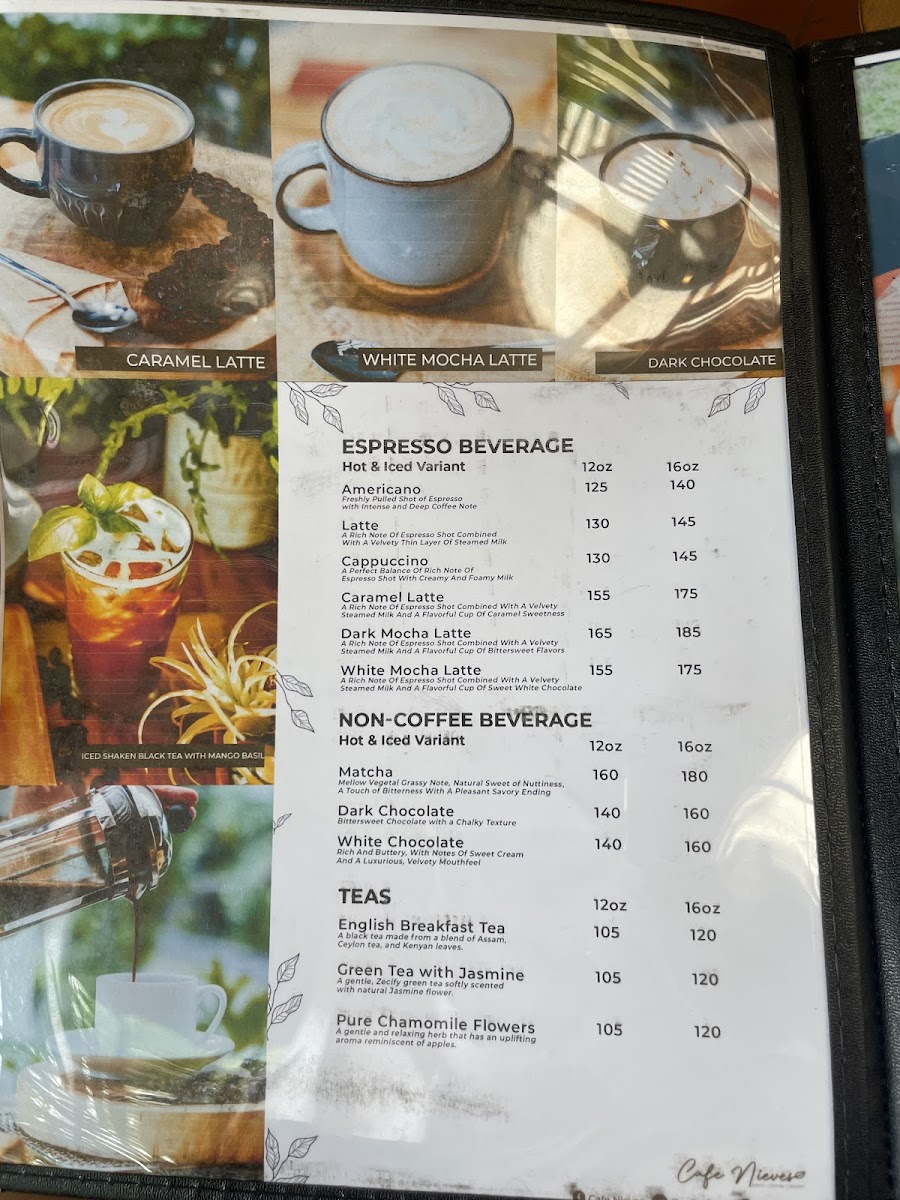 Cafe Nieves Photo Menu 2