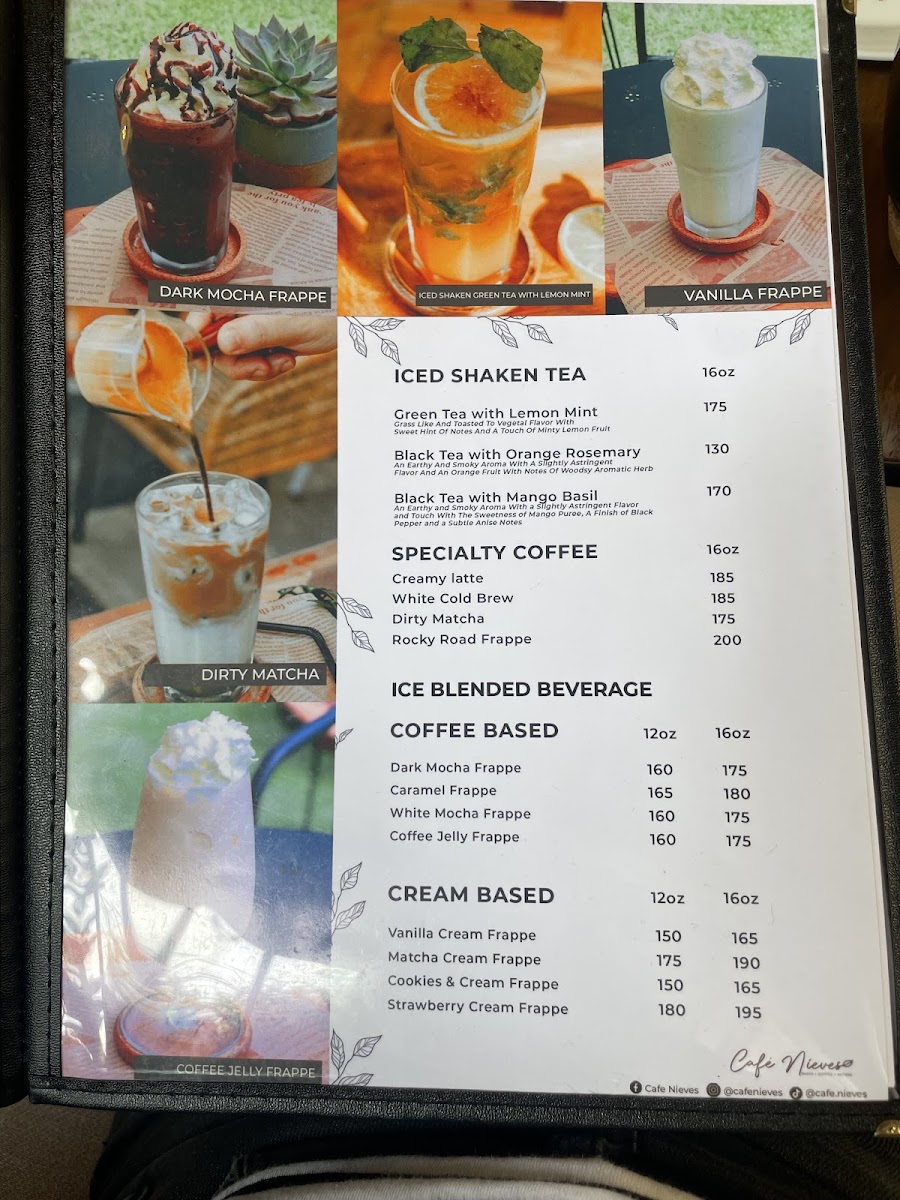 Cafe Nieves Photo Menu 3