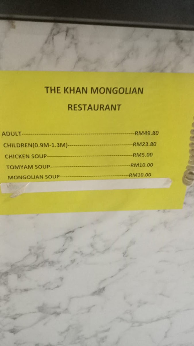 The Khan Mongolian Restaurant Halal Buffet BBQ Steamboat Photo Menu 6