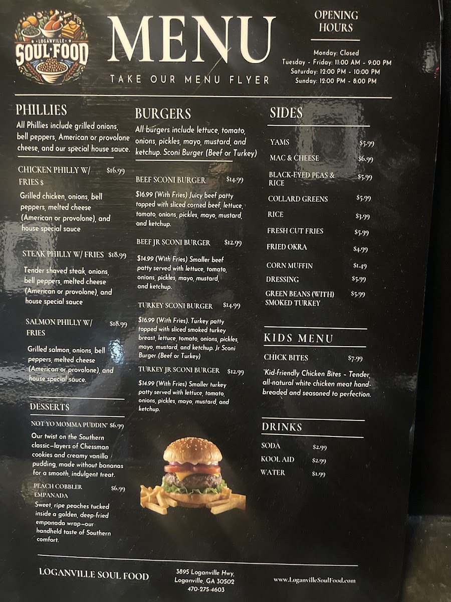 Loganville Soul Food Photo Menu 1