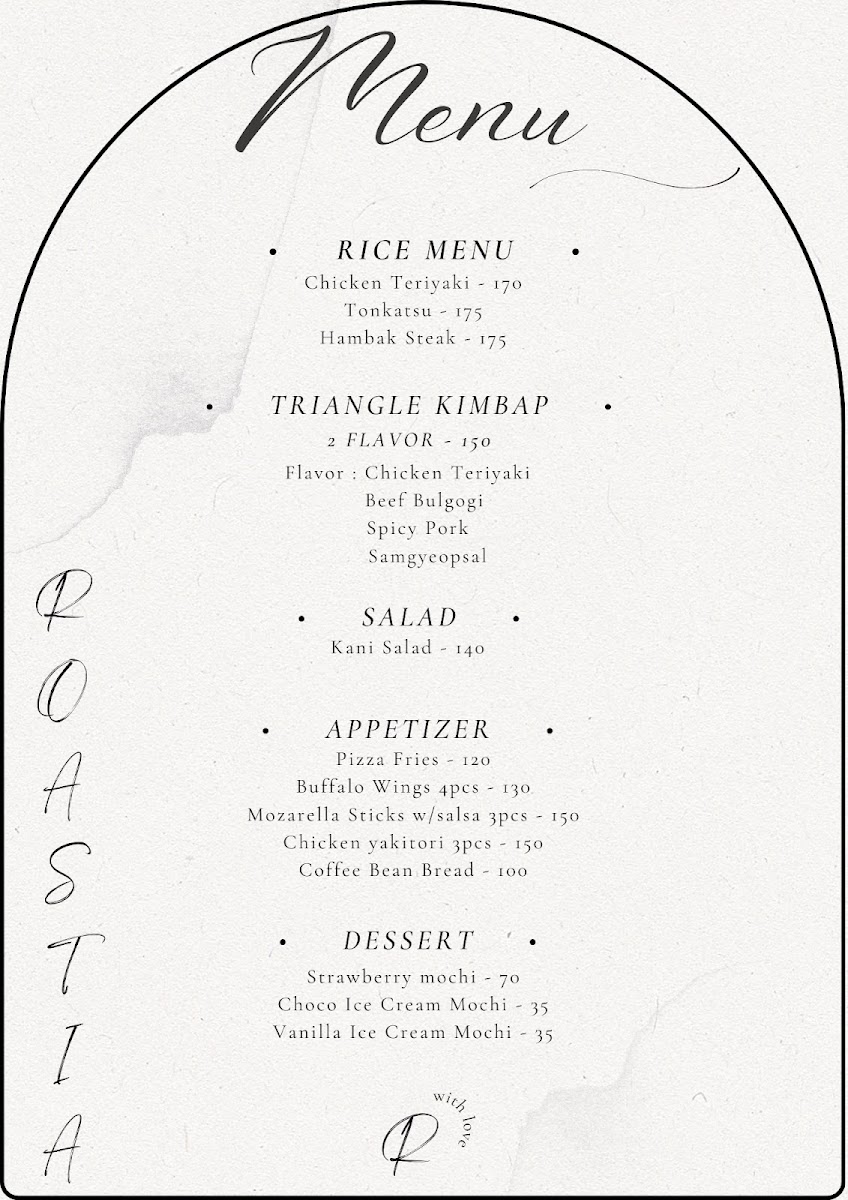 Roastia x Choi Resto Photo Menu 1
