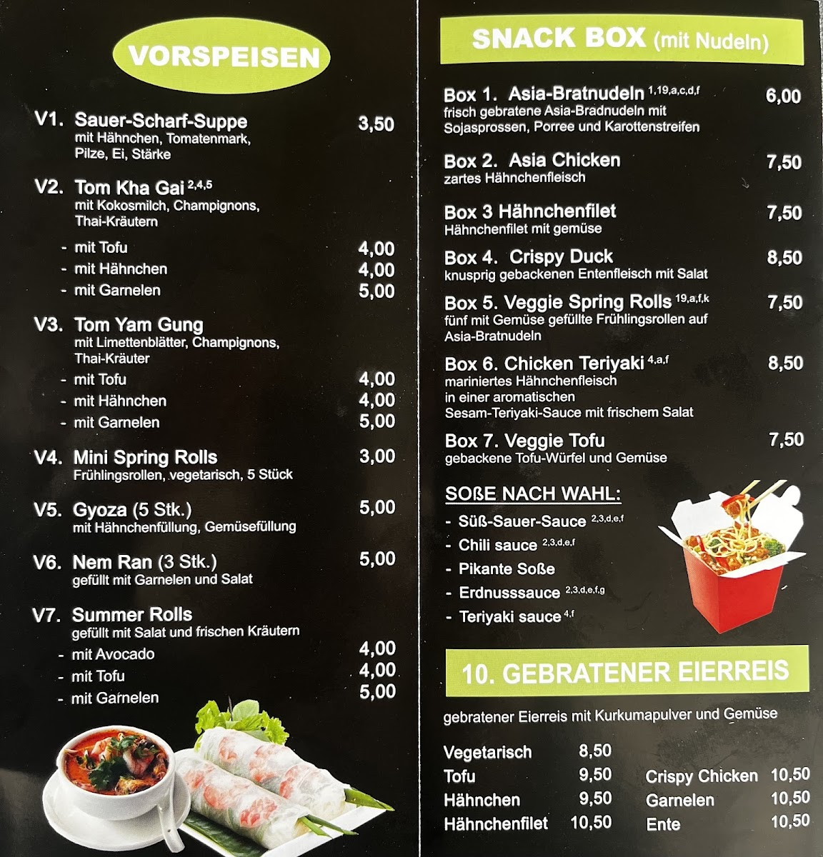 Thai Gourmet Photo Menu 1