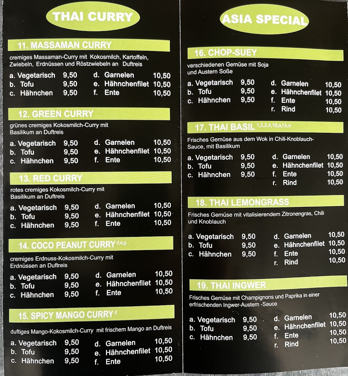 Thai Gourmet Photo Menu 3