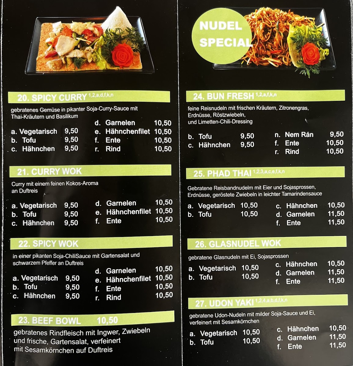Thai Gourmet Photo Menu 5
