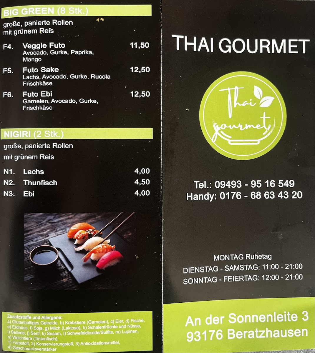 Thai Gourmet Photo Menu 6