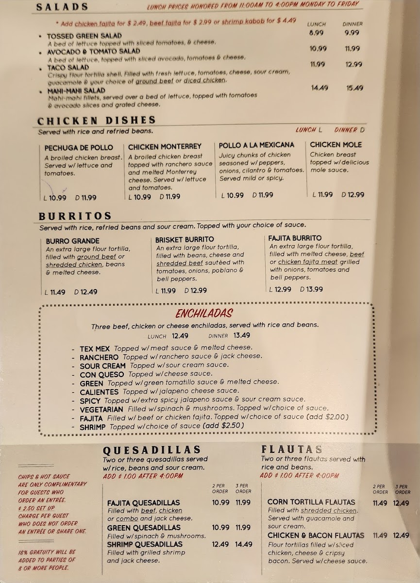 Mi Tata Mexican Restaurant Photo Menu 10