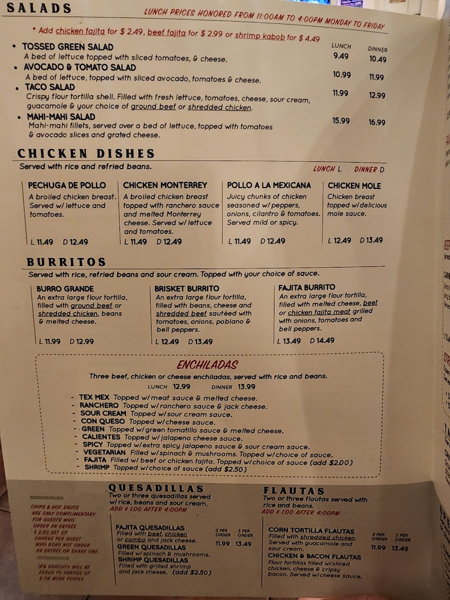 Mi Tata Mexican Restaurant Photo Menu 7