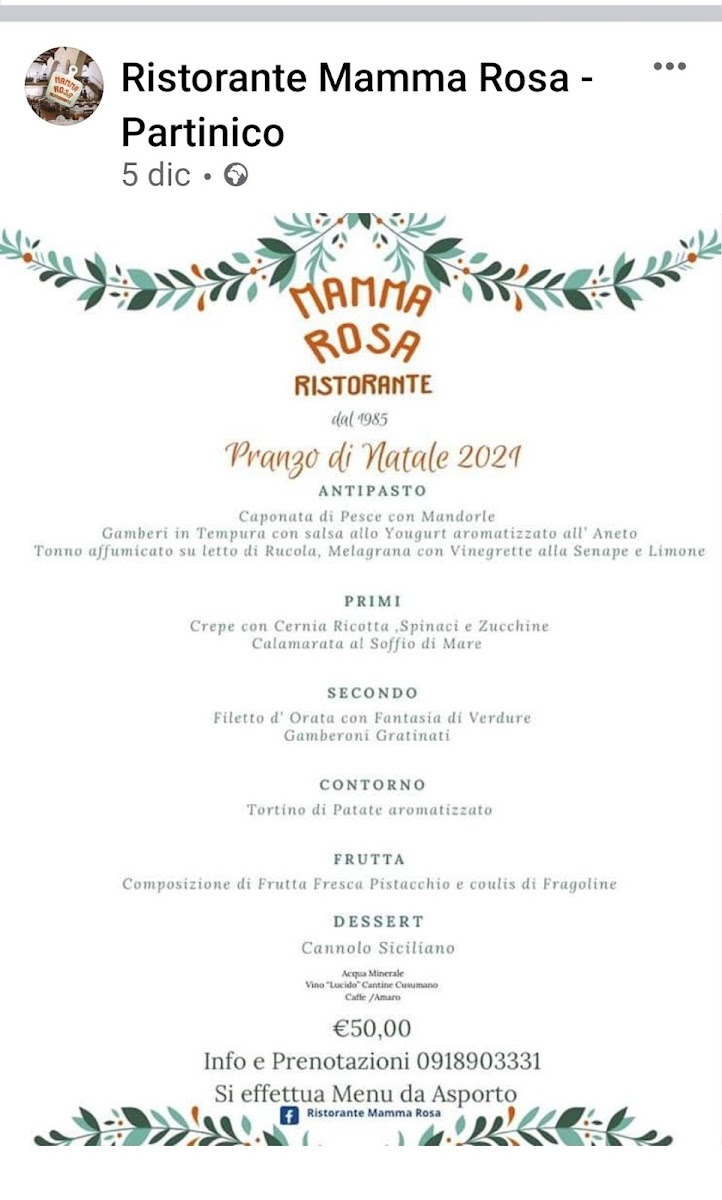 Ristorante Mamma Rosa Photo Menu 7
