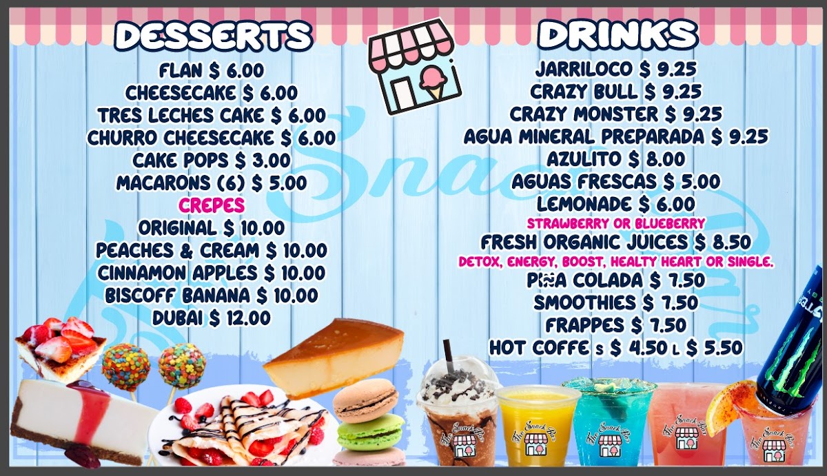 The Snack Bar Ice Cream Shop LLC Photo Menu 2