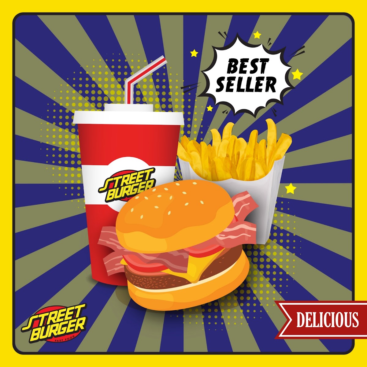 Street Burger fast food Photo 9