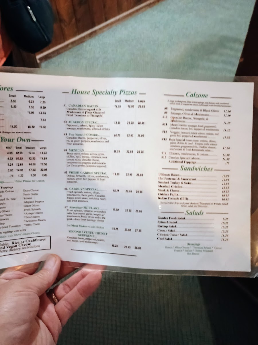 Second Avenue Pizza Photo Menu 3