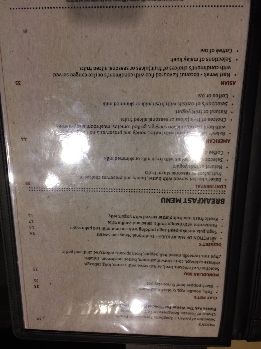 Bila Bila Restaurant Photo Menu 4