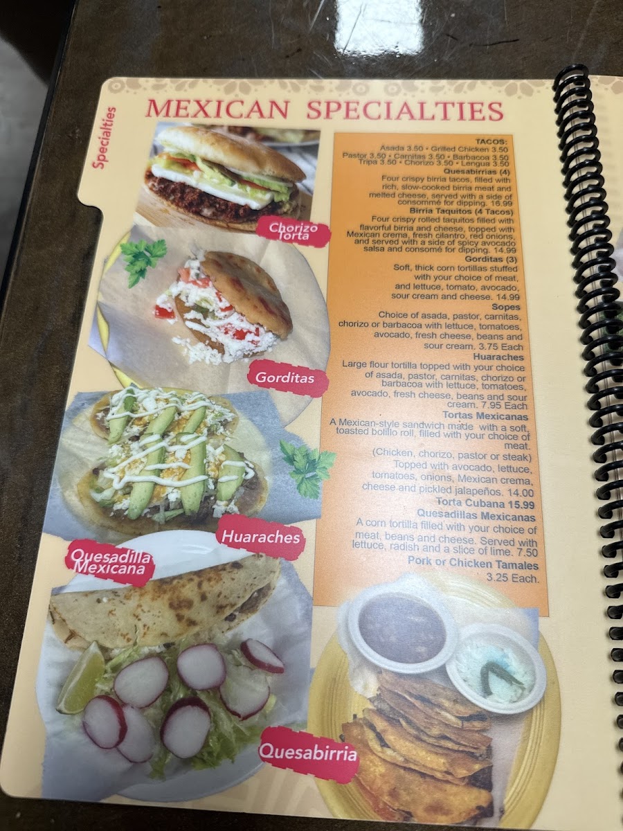 Antojitos Mexican Cuisine Photo Menu 1