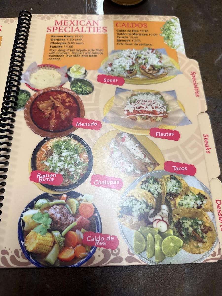 Antojitos Mexican Cuisine Photo Menu 2