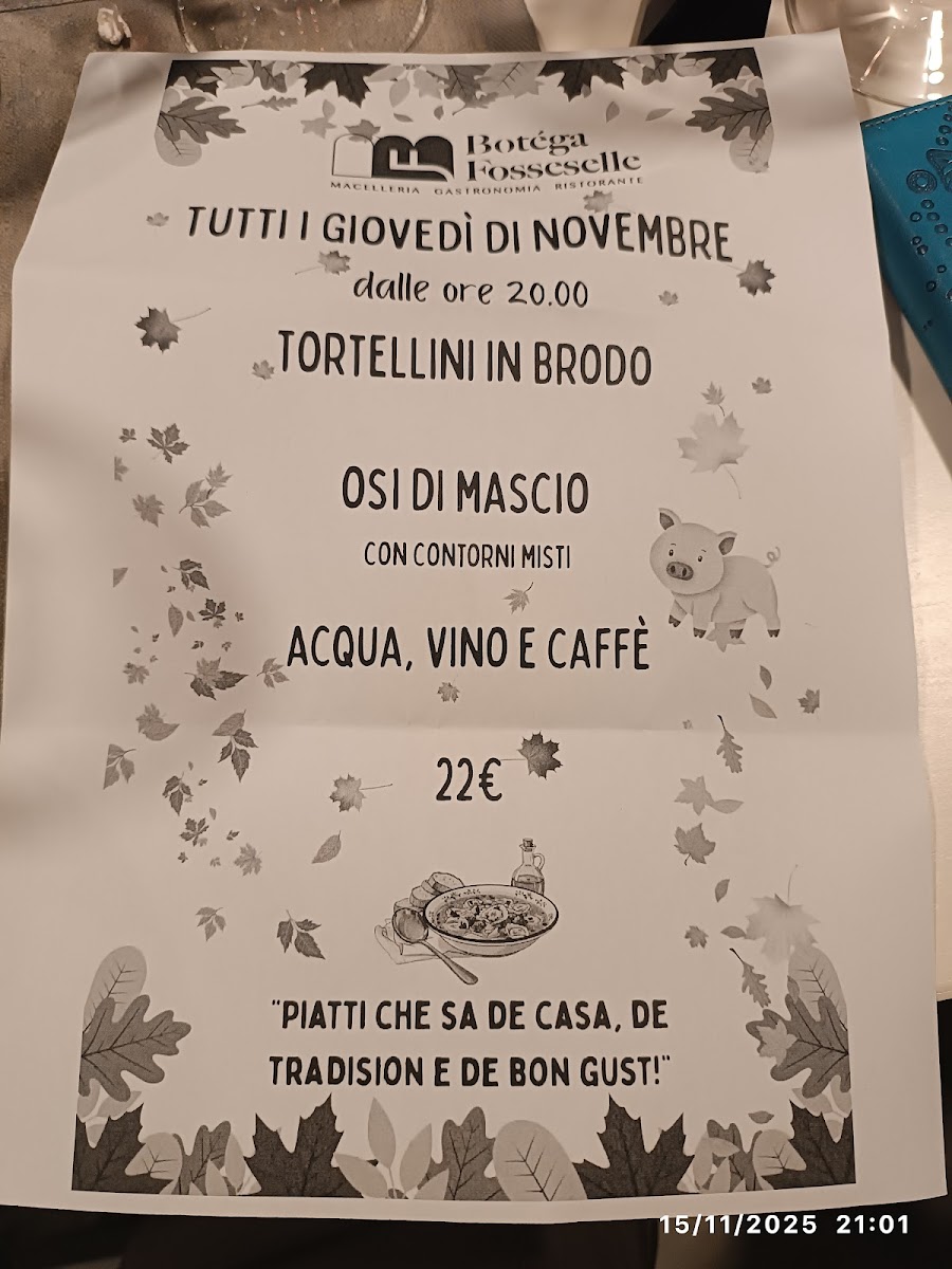 Botéga Fosseselle Photo Menu 10
