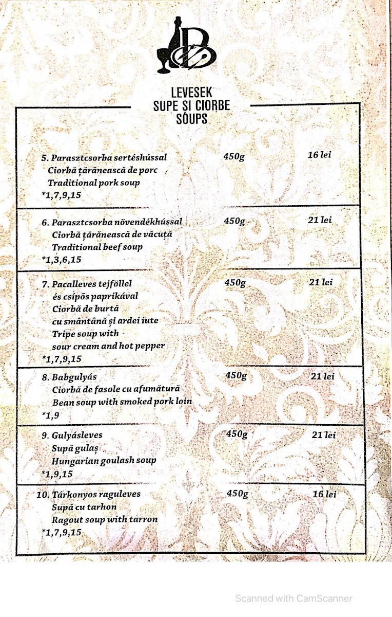 Restaurantul Bujdosó Photo Menu 4