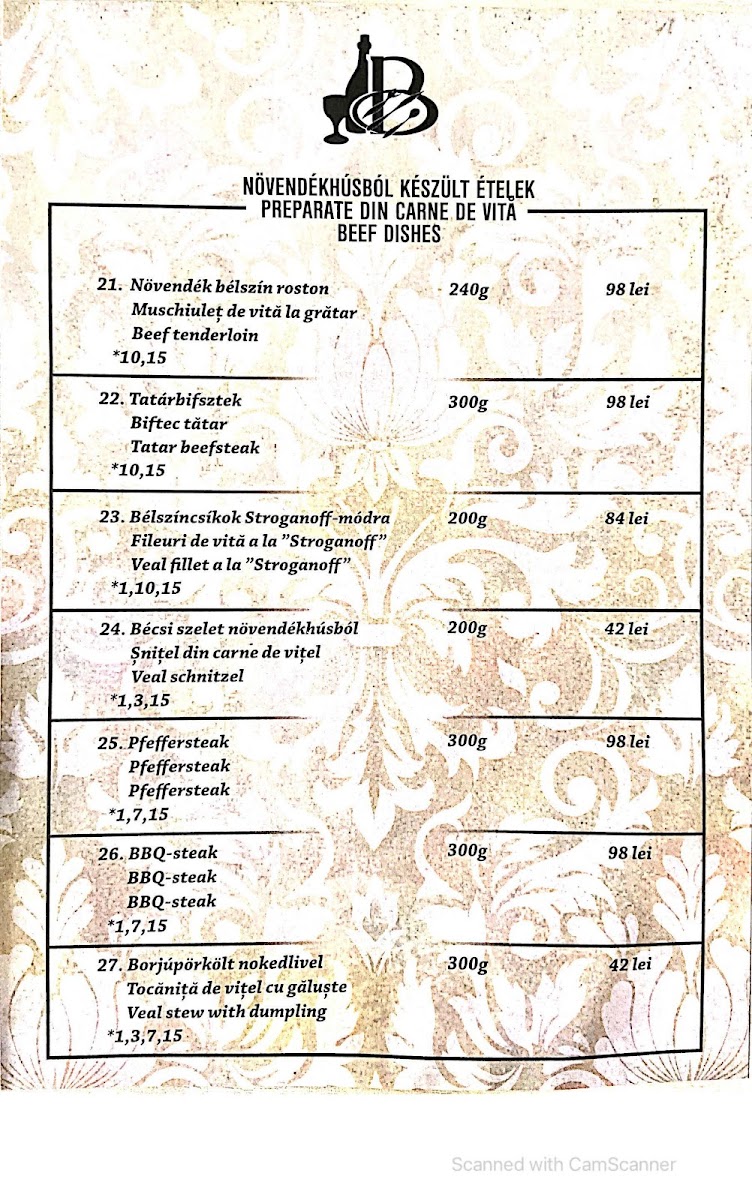 Restaurantul Bujdosó Photo Menu 5