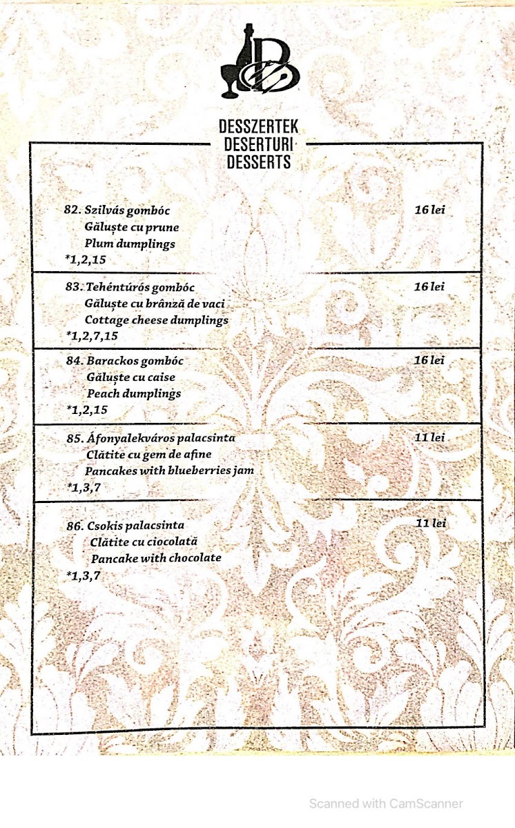 Restaurantul Bujdosó Photo Menu 8