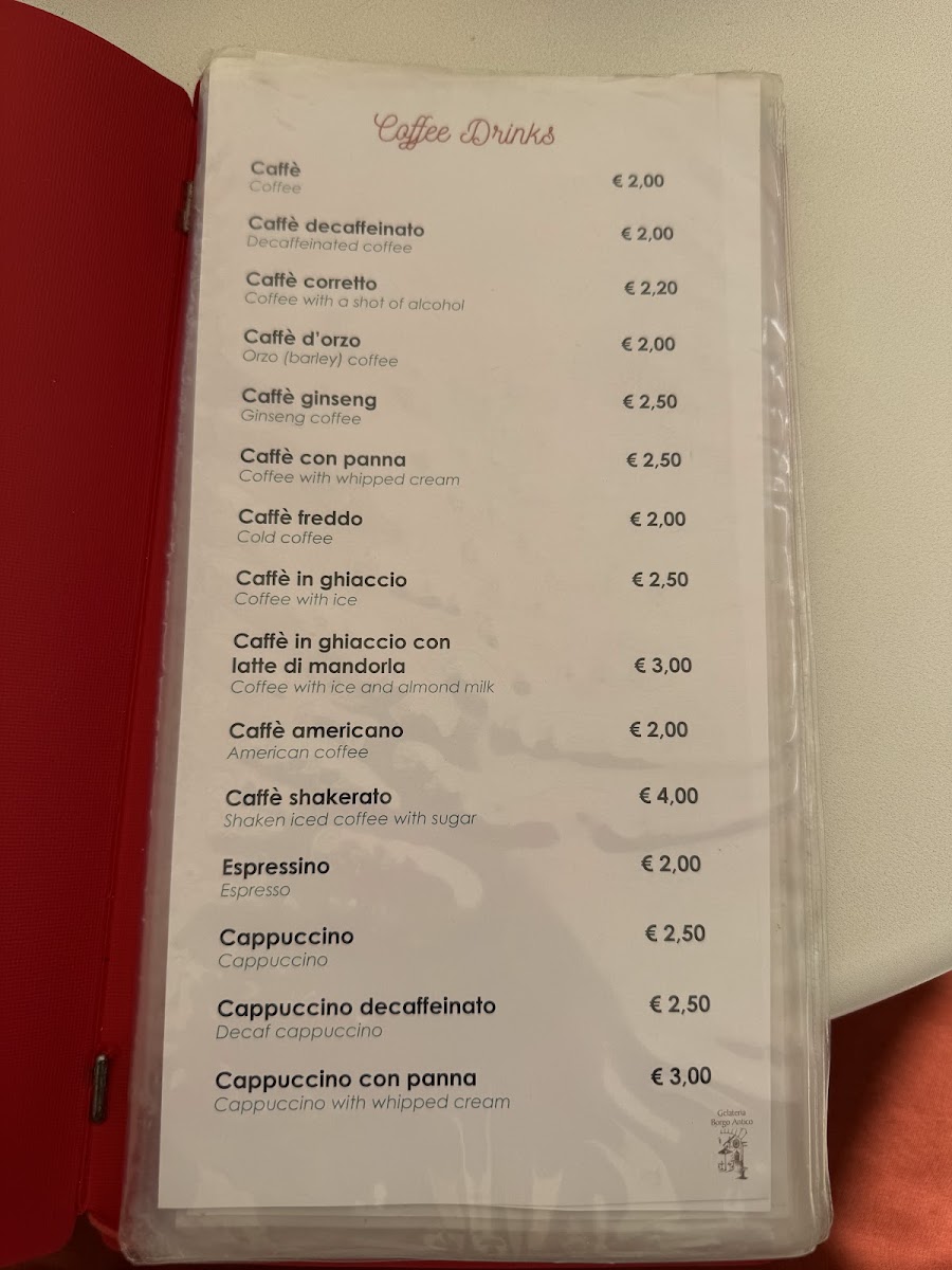 Gelateria Borgo Antico Photo Menu 1