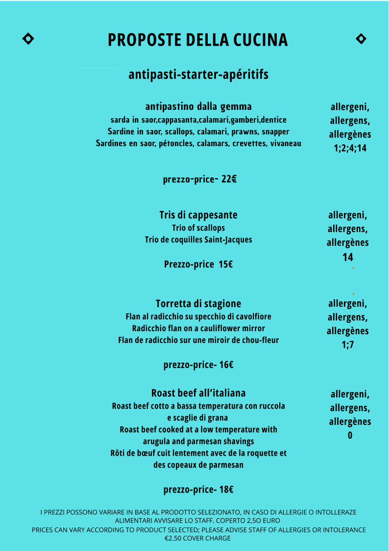 Bar Ristorante Dalla Gemma Photo Menu 3