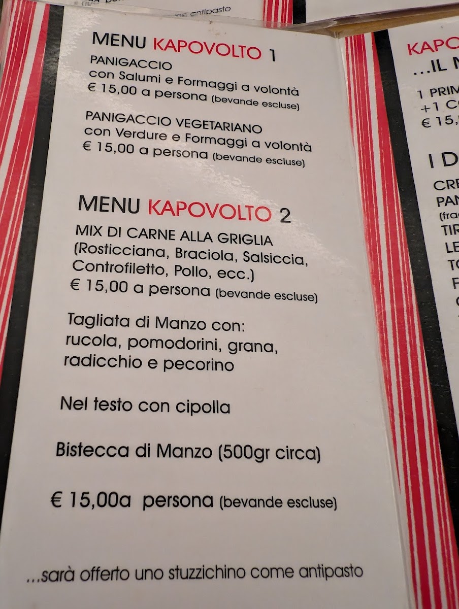 Ristorante Kapovolto Photo Menu 2
