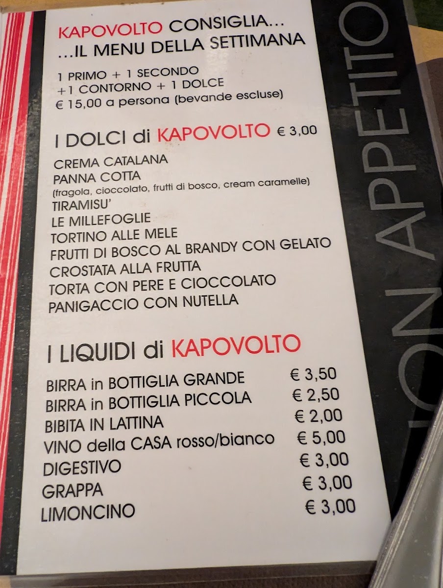 Ristorante Kapovolto Photo Menu 4