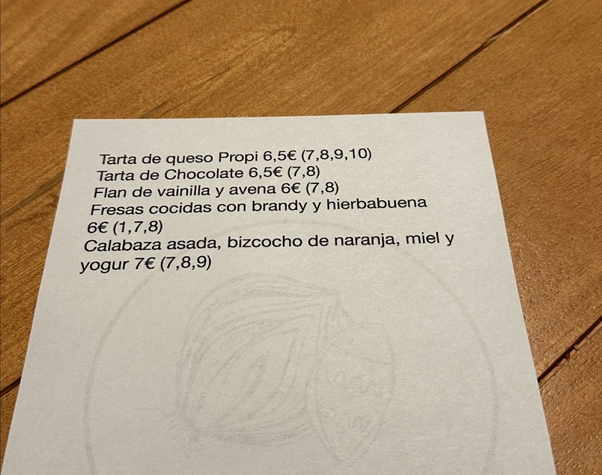 Propi Restaurant Photo Menu 2