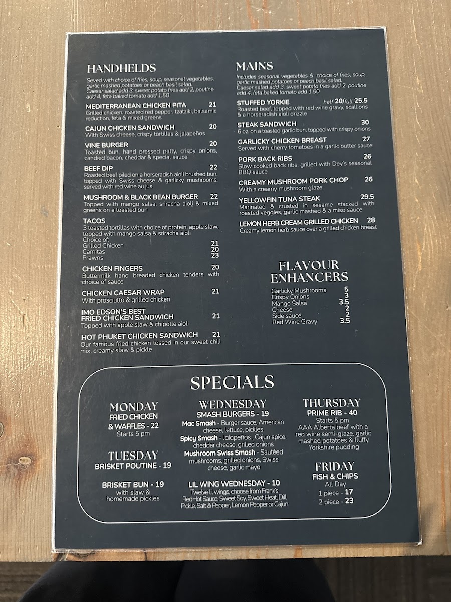 The Fresh Vine Eatery & Catering Photo Menu 2