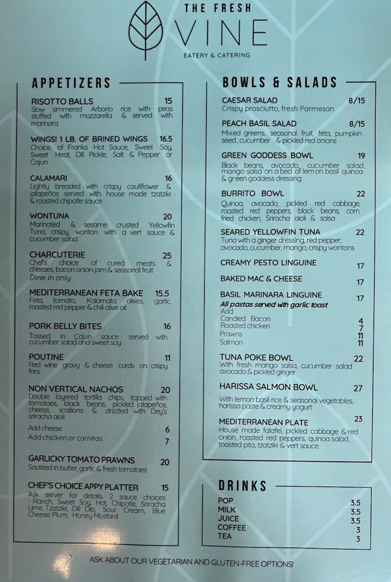 The Fresh Vine Eatery & Catering Photo Menu 4