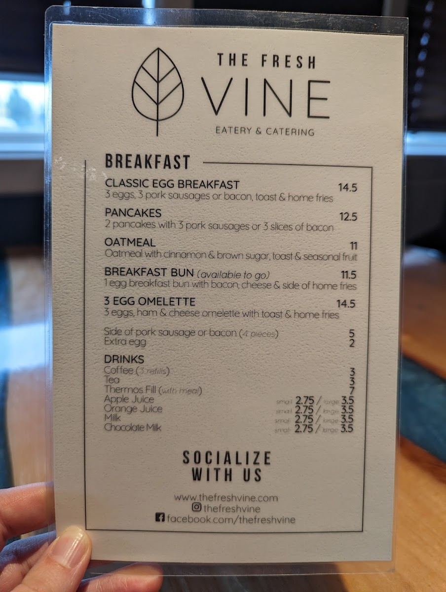 The Fresh Vine Eatery & Catering Photo Menu 5