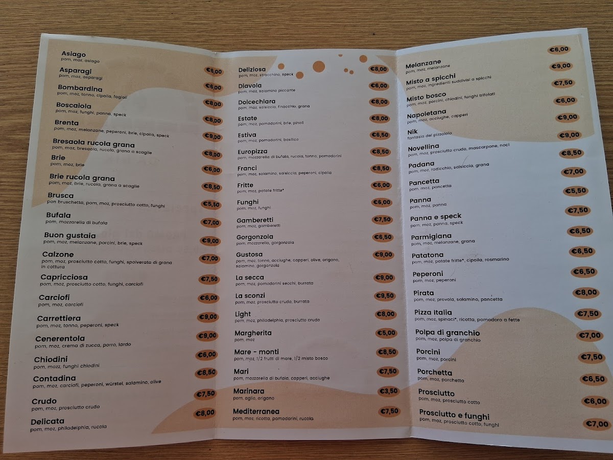 Europizza da Nik Photo Menu 4