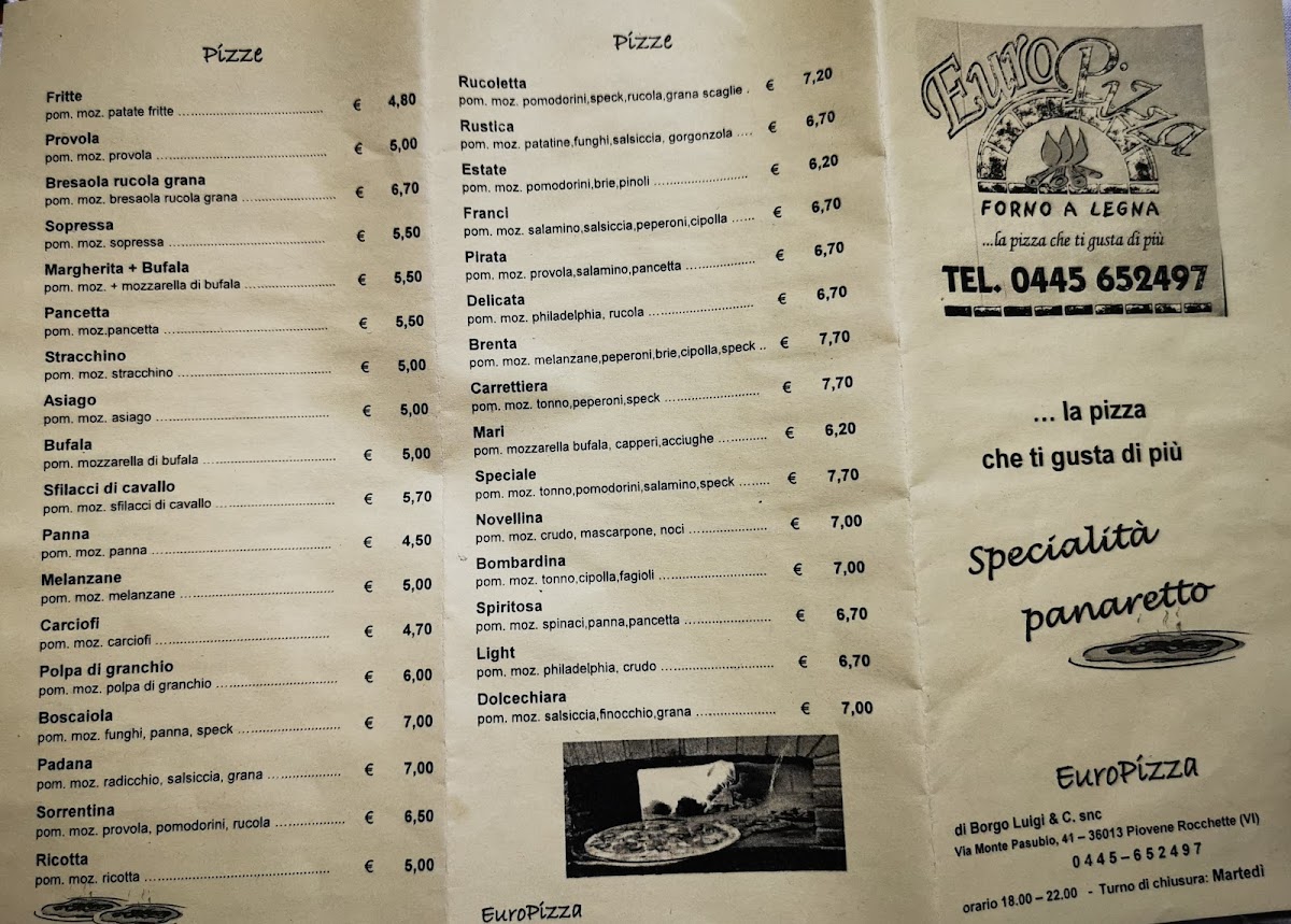 Europizza da Nik Photo Menu 5