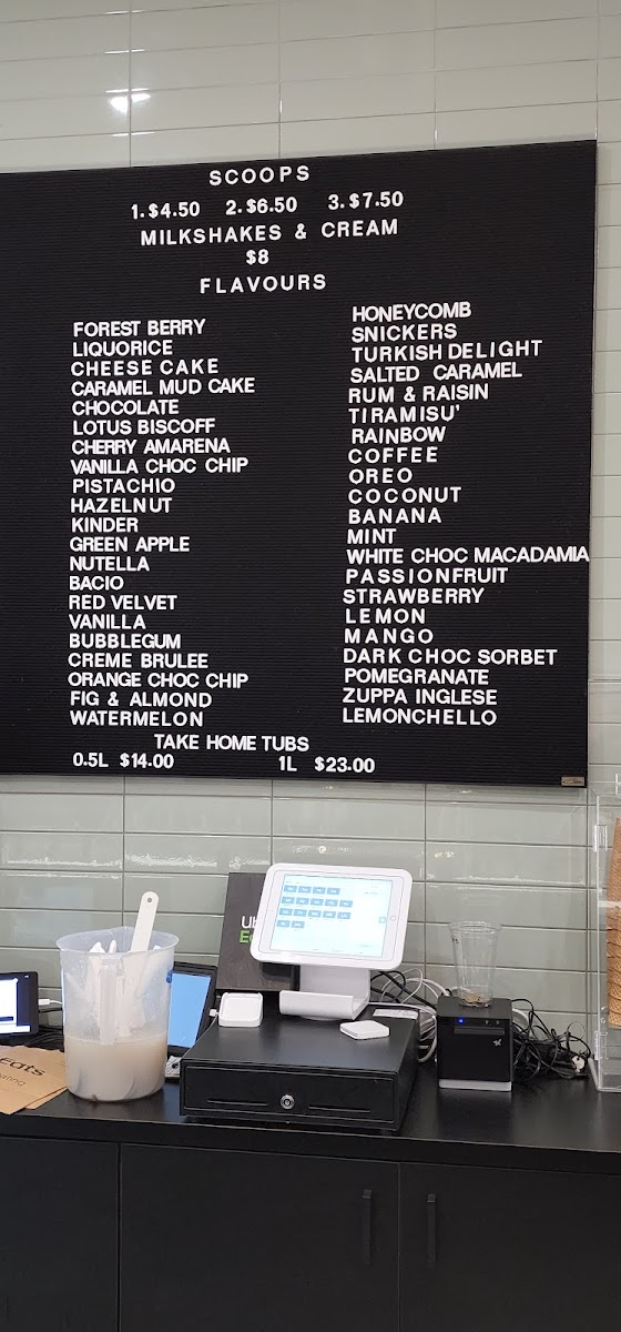 Siconi Gelato Photo Menu 3