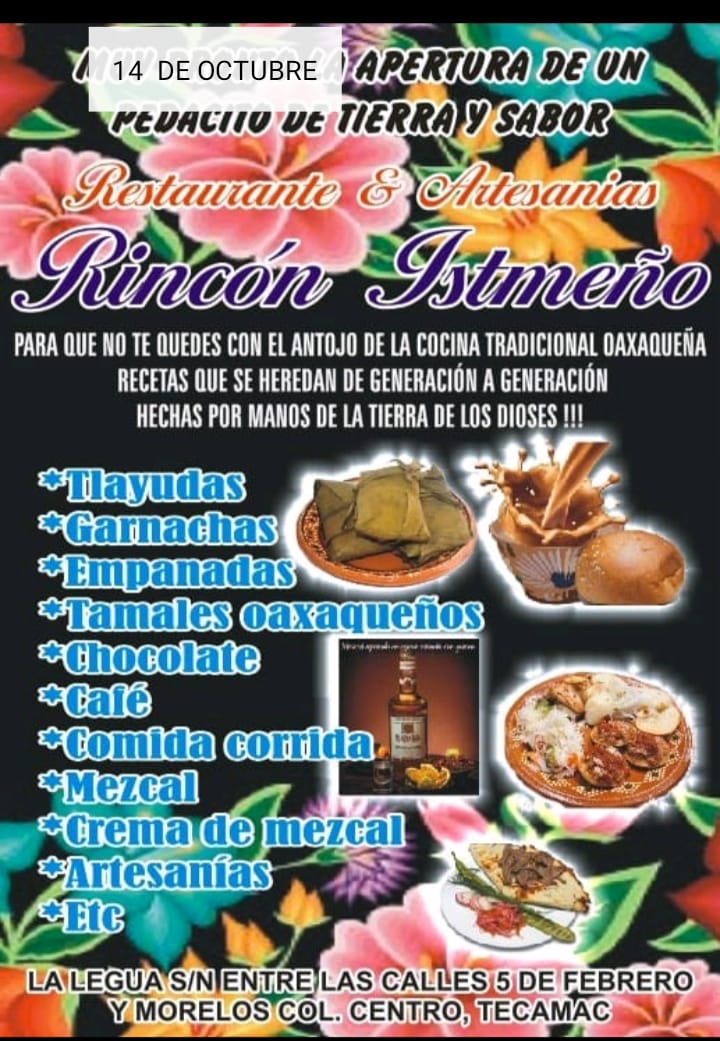 Rincón Istmeño Photo Menu 3