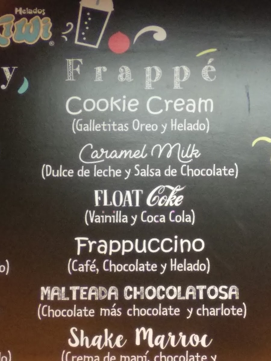 HELADOS KIWI Photo Menu 1